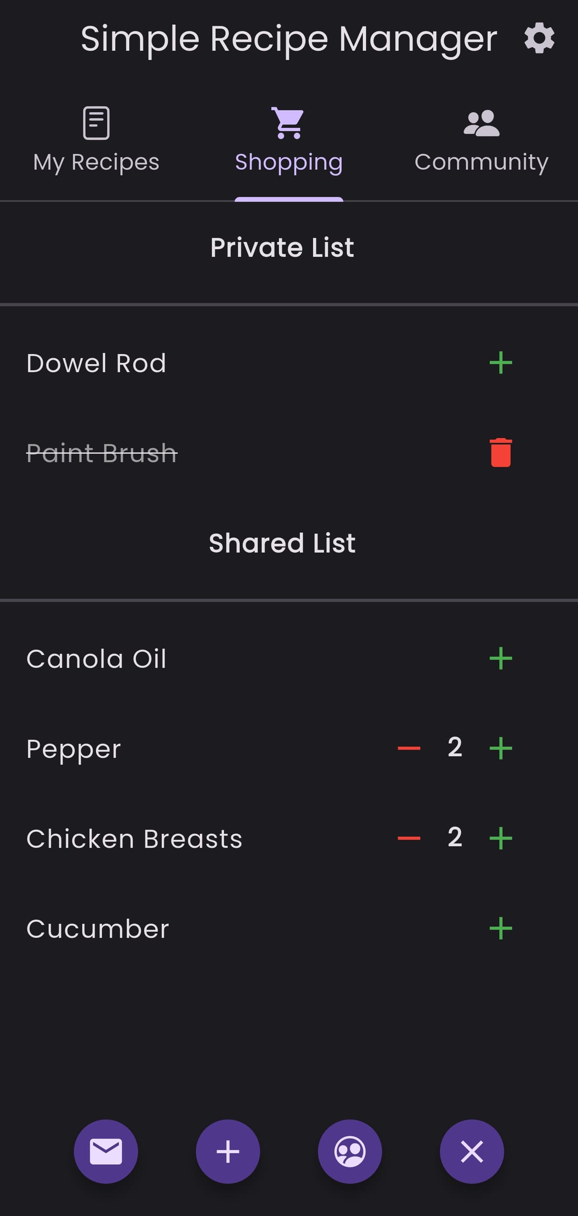 Grocery List