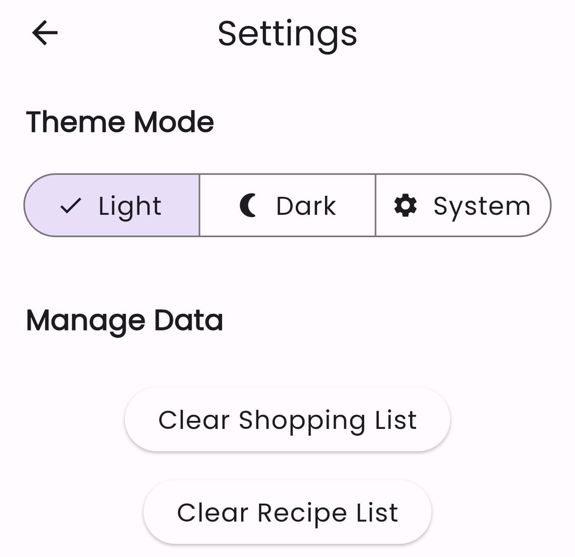 System Settings