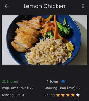 Recipe View
